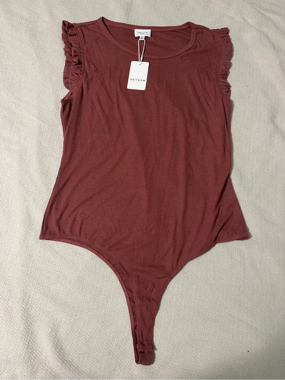Heyson Womens Ruffle Sleeve One-Piece 2xl brand new with tags